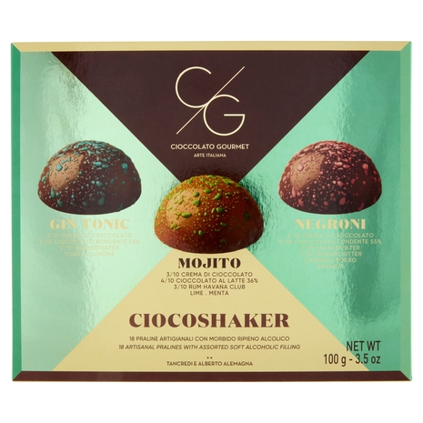 Cioccolato Gourmet Ciocoshaker Gin Tonic, Mojito, Negroni 100 g