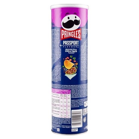 Pringles Passport Flavours Mexican Style Chilli Taco Flavour 185 g