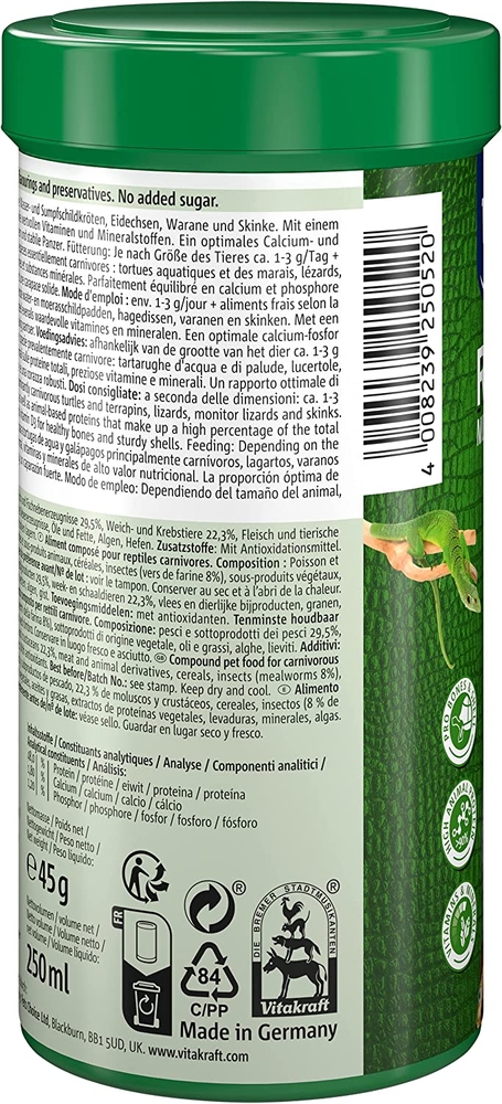 Vitakraft Reptile Nature Menu Carnivor 40 g