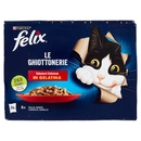 FELIX Le Ghiottonerie Selezioni Deliziose in Gelatina (Pollo, Manzo, Coniglio, Agnello) 24 x 85 g