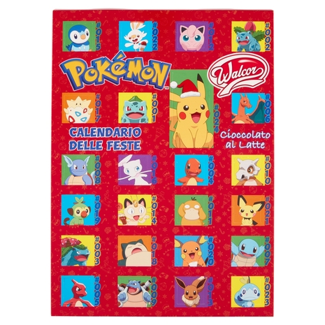 Walcor Calendario delle Feste Cioccolato al Latte Pokémon 24 pezzi 125 g