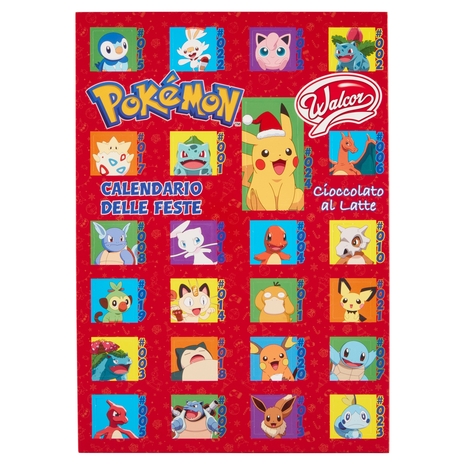 Walcor Calendario delle Feste Cioccolato al Latte Pokémon 24 pezzi 125 g