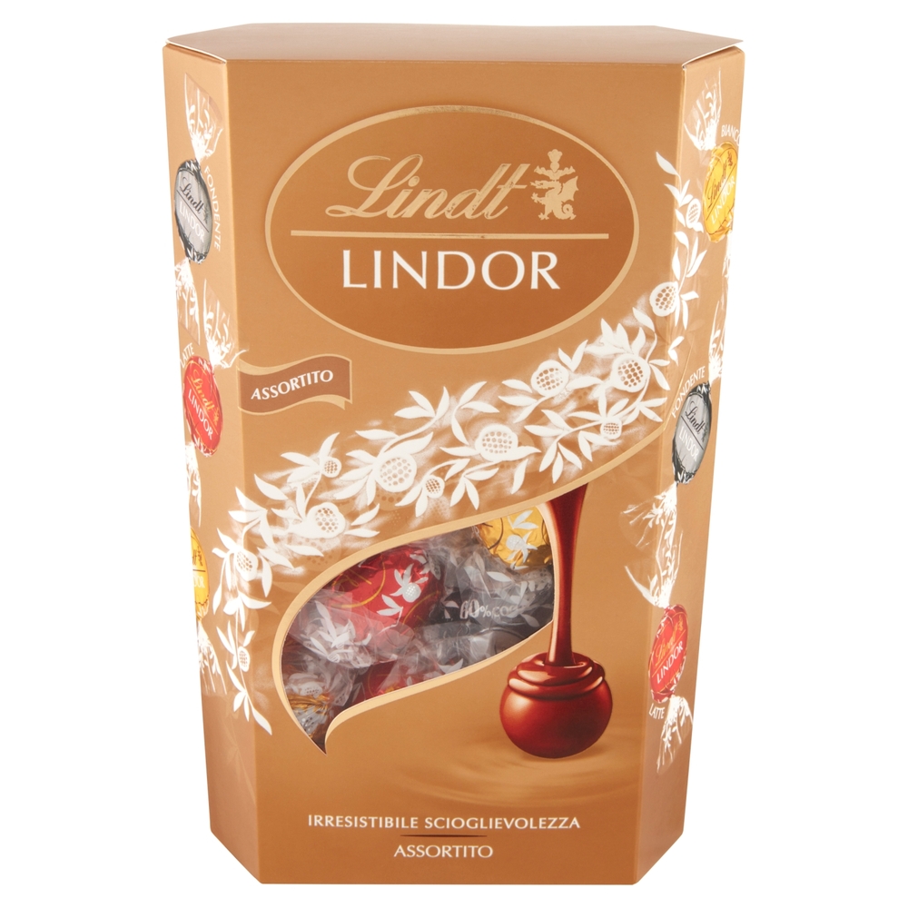 Lindt Cioccolatini Lindor Cioccolatini assortiti Scatola 337 g