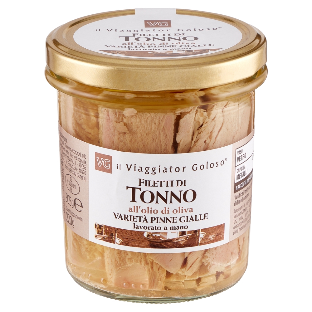 Filetti di Tonno a Pinne Gialle all'Olio di Oliva Il Viaggiator Goloso