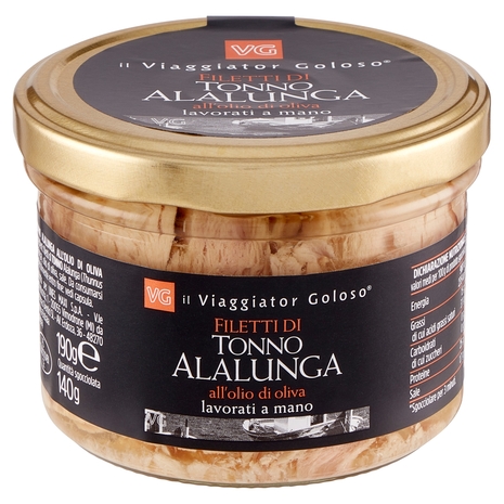 Filetti di Tonno Alalunga all'Olio di Oliva Il Viaggiator Goloso