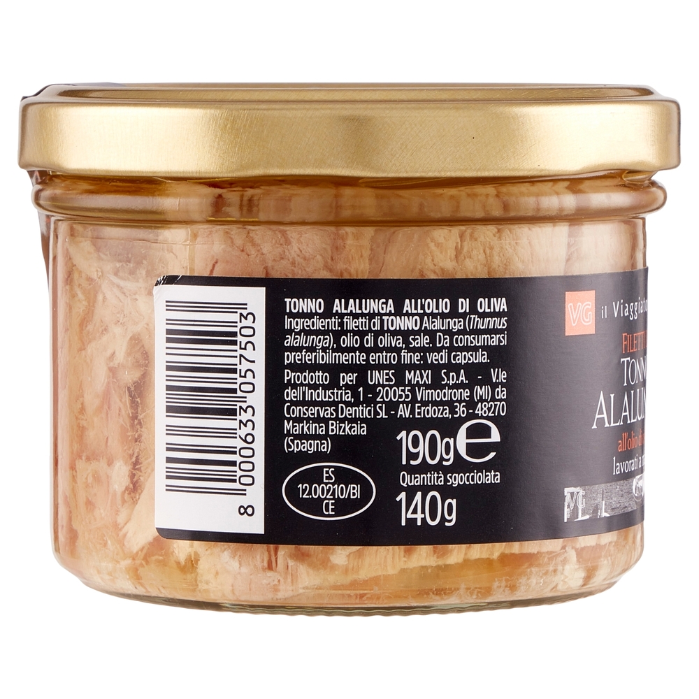 Filetti di Tonno Alalunga all'Olio di Oliva Il Viaggiator Goloso