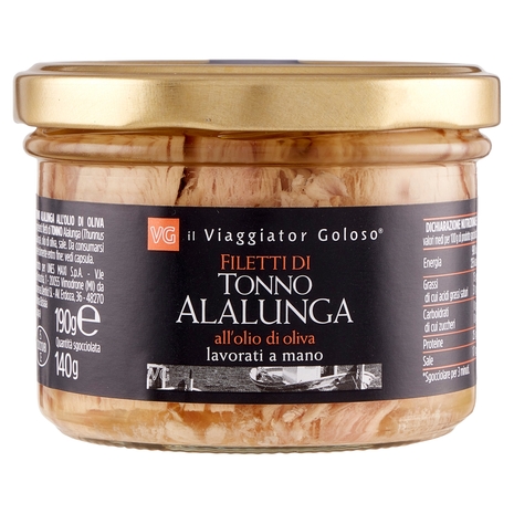 Filetti di Tonno Alalunga all'Olio di Oliva Il Viaggiator Goloso