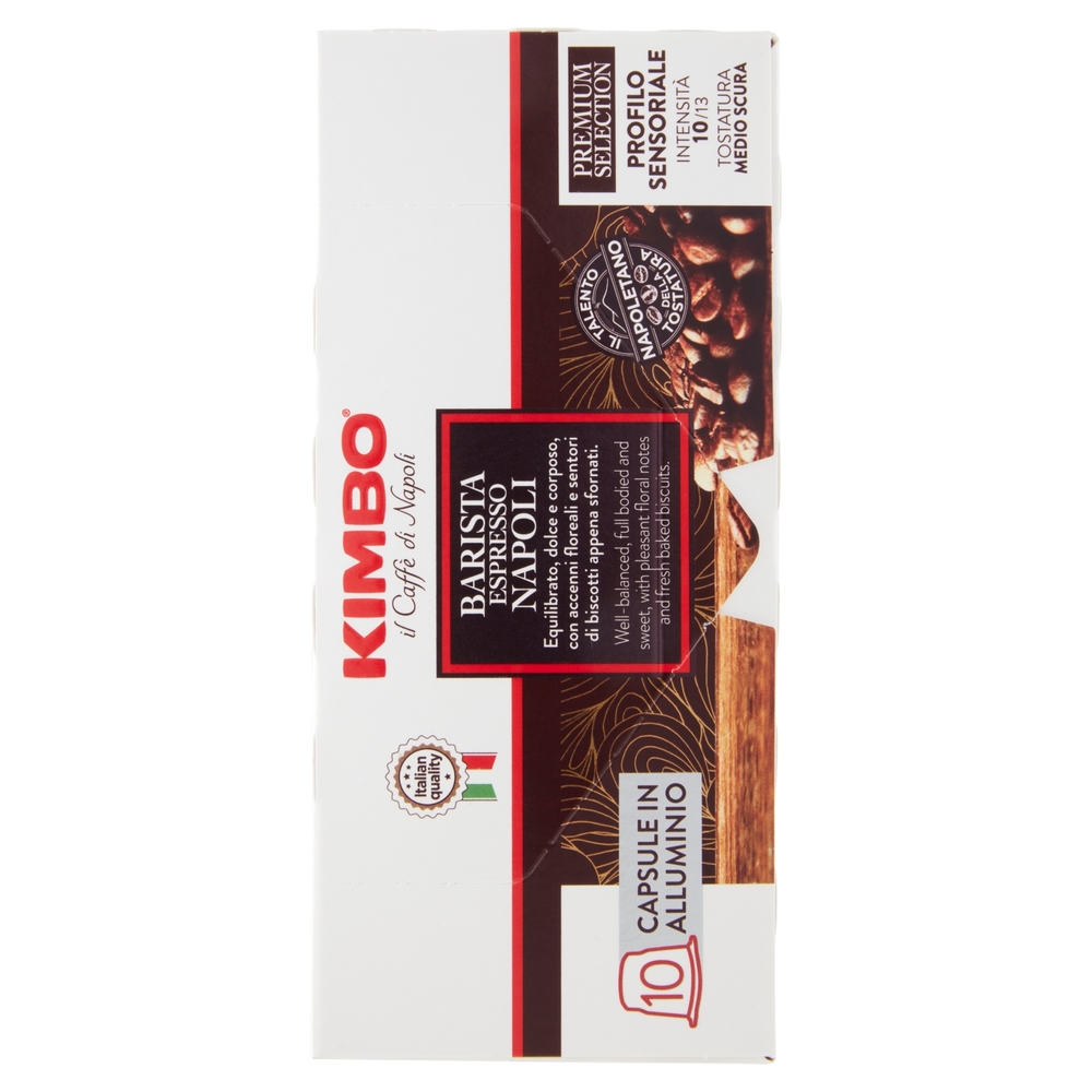 Kimbo Barista Espresso Napoli Capsule Compatibili con le Macchine Nespresso* 10 x 5,5 g