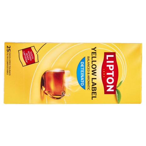 Lipton Yellow Label Deteinato 25 Filtri 37,5 g