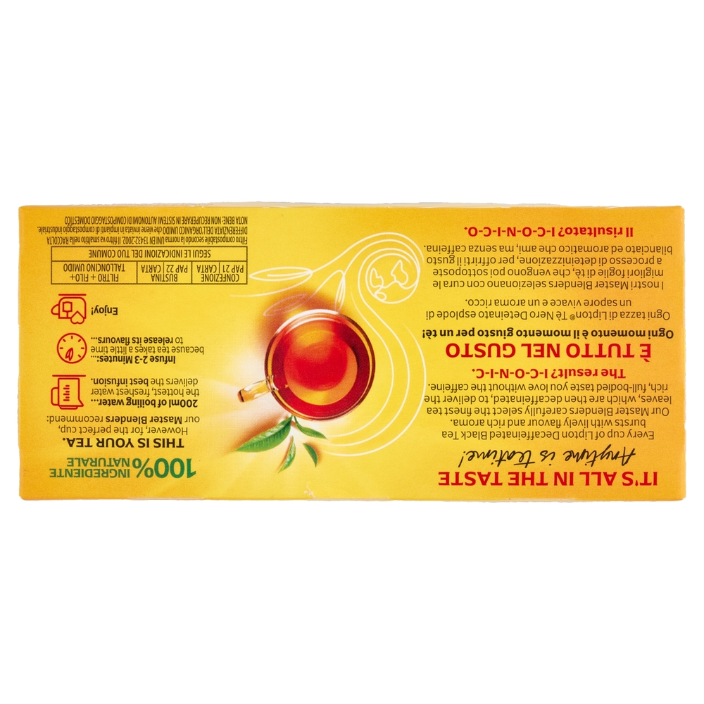 Lipton Yellow Label Deteinato 25 Filtri 37,5 g