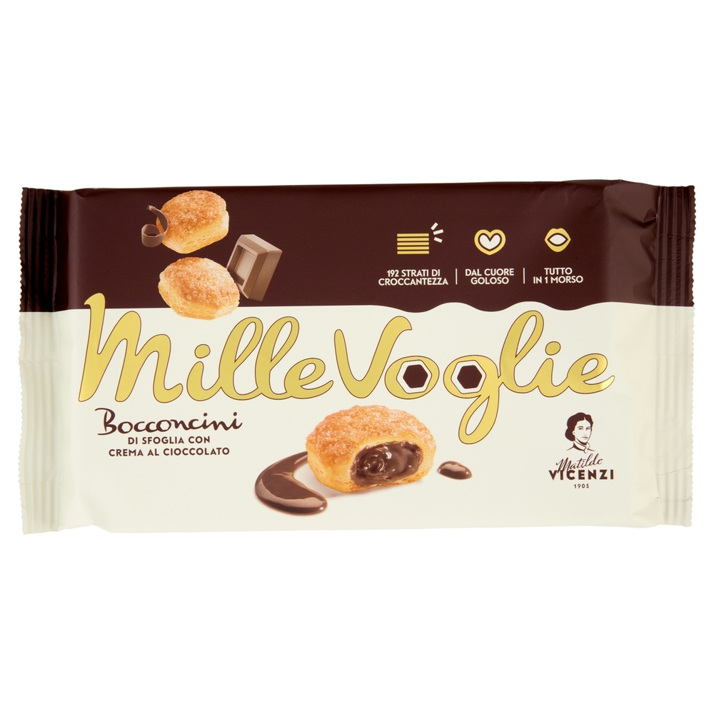 Pasticceria Matilde Vicenzi Bocconcini con Crema al Cioccolato 100 g