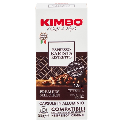 Kimbo Espresso Barista Capsule in Alluminio Compatibili con le Macchine Nespresso Original* 10x5,5 g