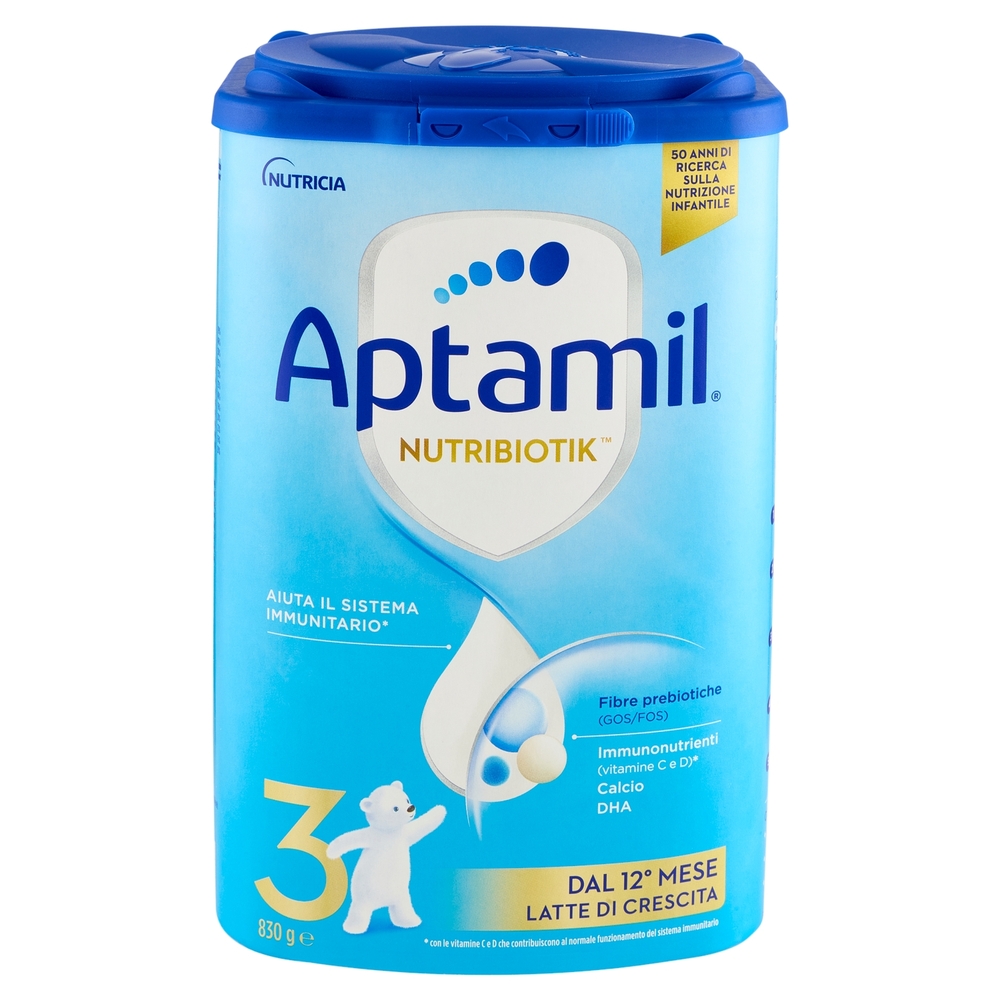 APTAMIL Nutrobiotik 3 Latte di crescita in Polvere 830 g
