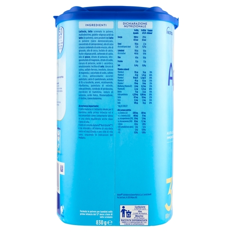 APTAMIL Nutrobiotik 3 Latte di crescita in Polvere 830 g