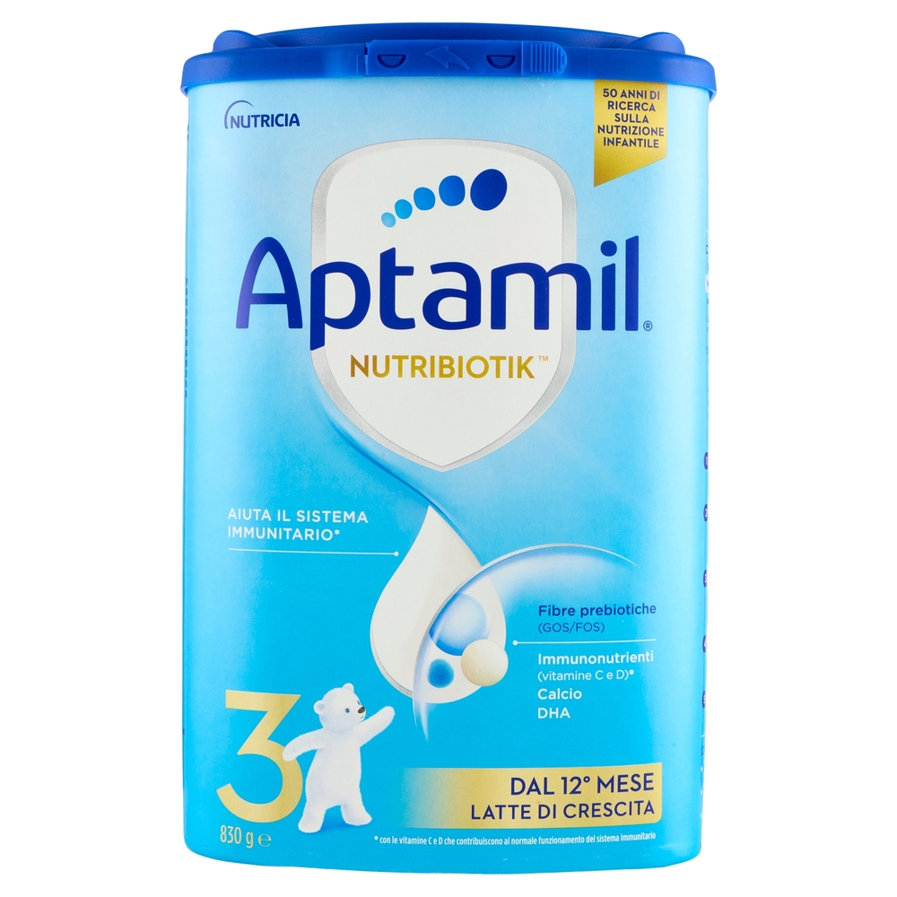 APTAMIL Nutrobiotik 3 Latte di crescita in Polvere 830 g