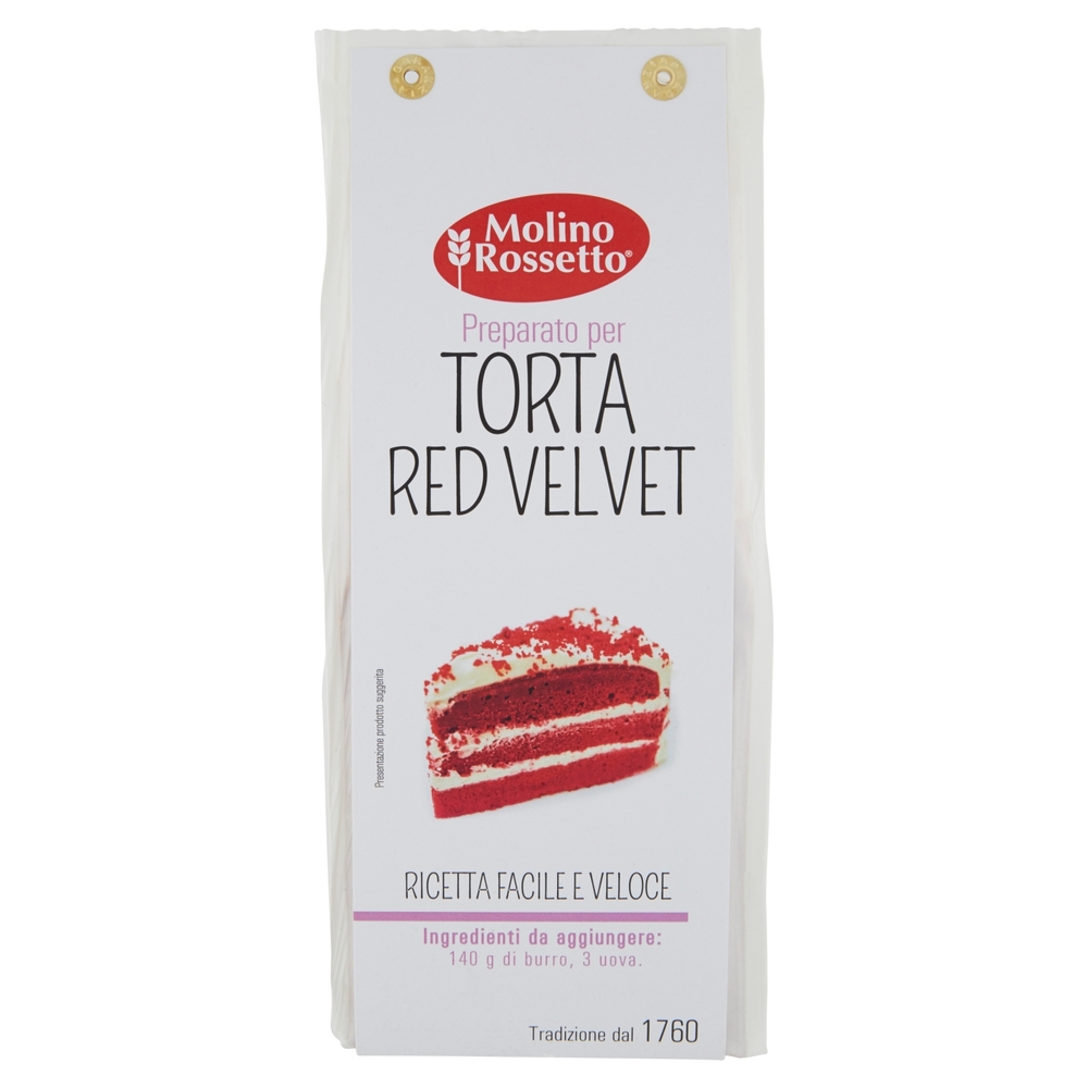 Molino Rossetto Preparato per Torta Red Velvet 400 g