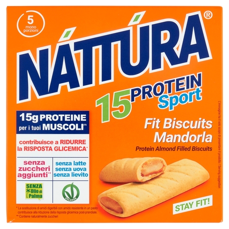 Náttúra 15 Protein Sport Fit Biscuits Mandorla 5 x 25 g