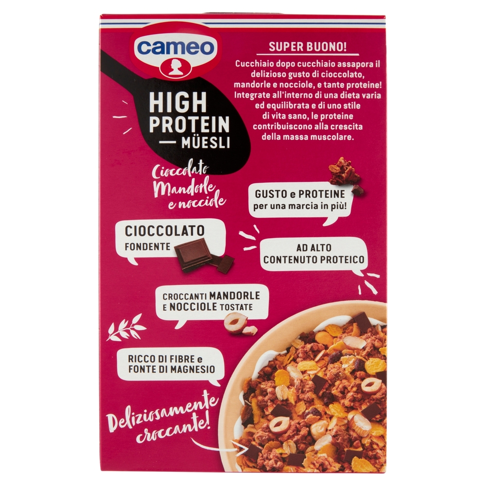 cameo High Protein Müesli Cioccolato Mandorle e nocciole 300 g
