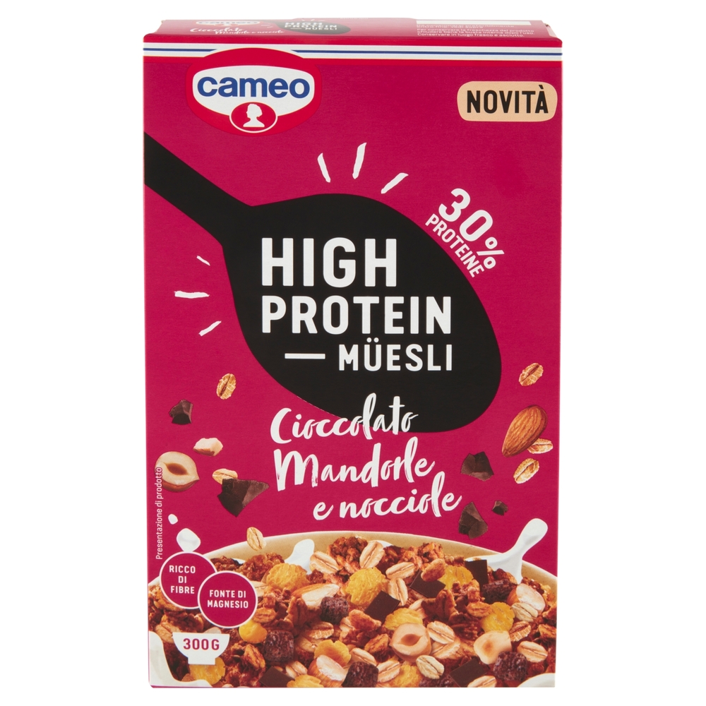 cameo High Protein Müesli Cioccolato Mandorle e nocciole 300 g