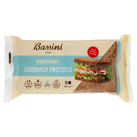 Bassini Protein+ Sandwich Proteico 8 fette 380 g