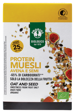 Protein Muesli Avena e Semi, 250 g