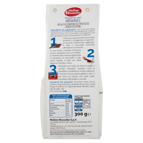 Molino Rossetto Pro+ Brownies + Proteine 300 g