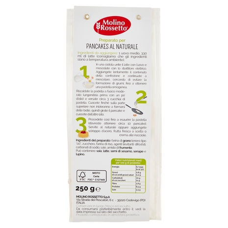 Molino Rossetto Preparato per Pancakes 250 g