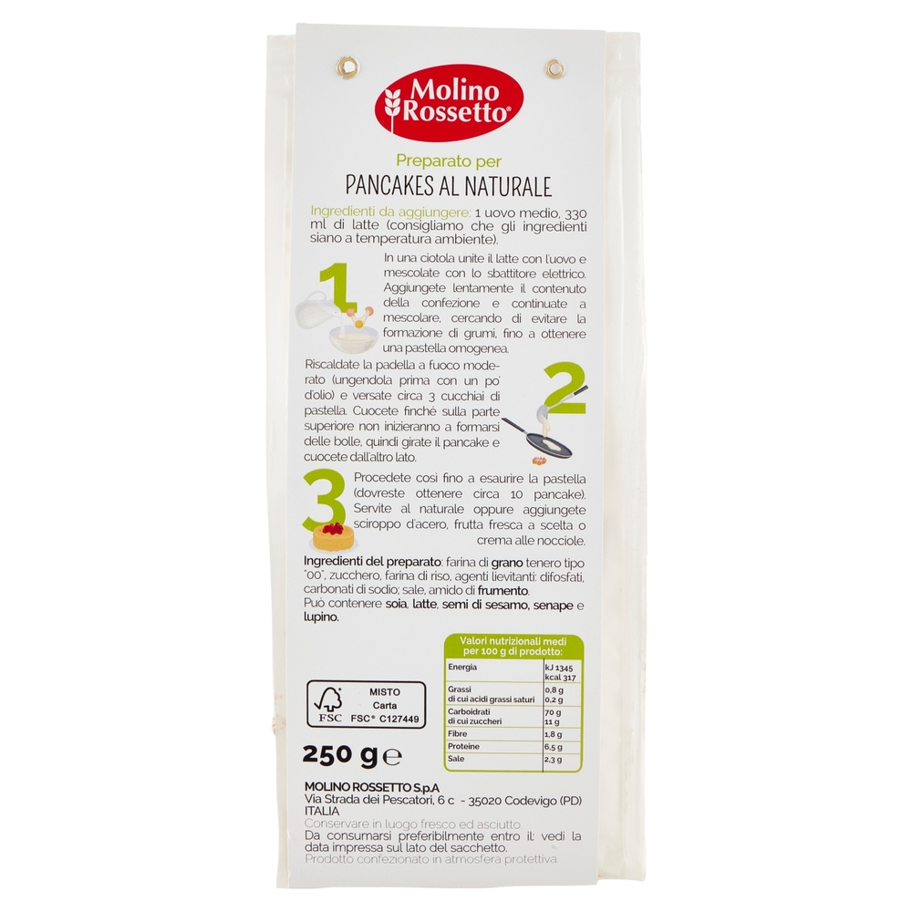 Molino Rossetto Preparato per Pancakes 250 g