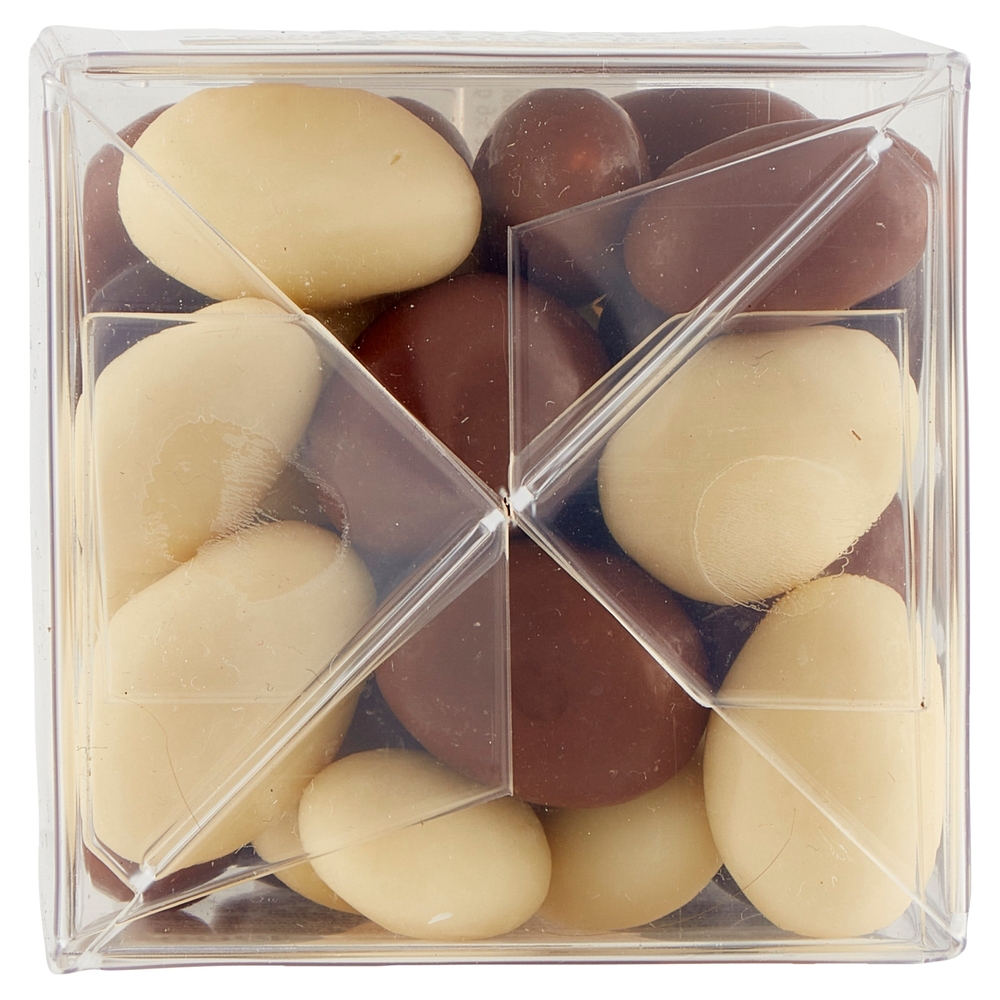 Dragées Mandorla Assortite Ricoperte di Cioccolato Fondente, al Latte e Bianco Il Viaggiator Goloso