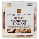 Dragées Mandorla Assortite Ricoperte di Cioccolato Fondente, al Latte e Bianco Il Viaggiator Goloso