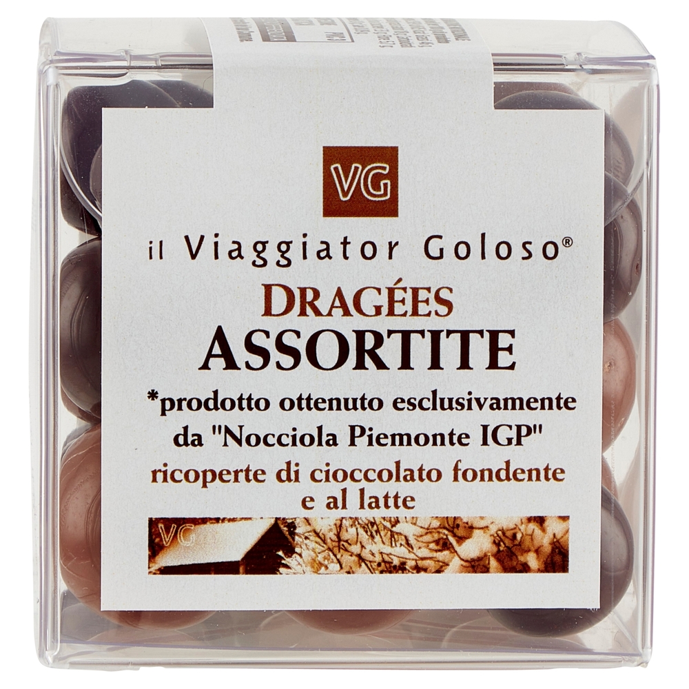 Dragées Assortite Nocciola Ricoperte di Cioccolato Fondente e al Latte Il Viaggiator Goloso