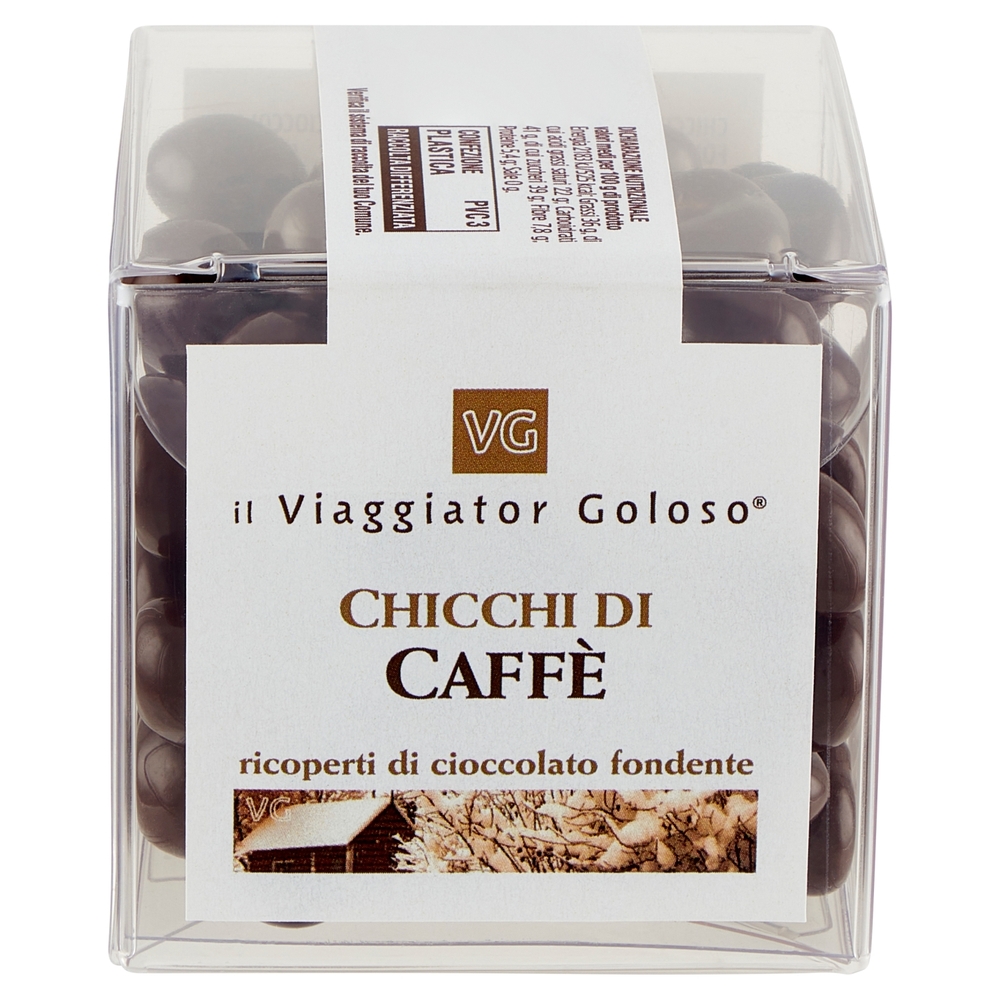 Chicchi di Caffè Ricoperti di Cioccolato Fondente Il Viaggiator Goloso