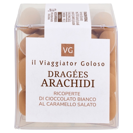 Dragées Arachidi Ricoperte di Cioccolato Bianco al Caramello Salato Il Viaggiator Goloso