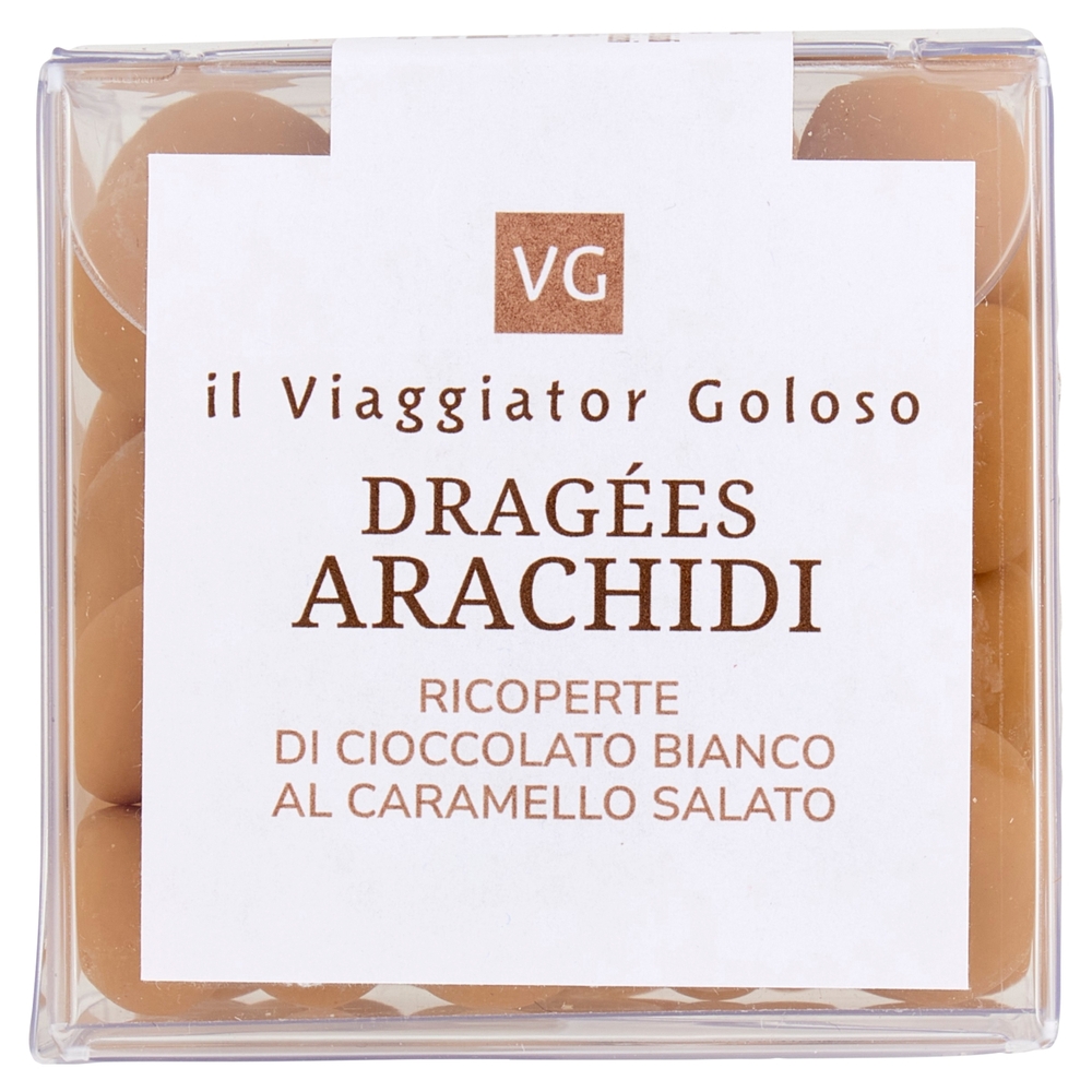Dragées Arachidi Ricoperte di Cioccolato Bianco al Caramello Salato Il Viaggiator Goloso