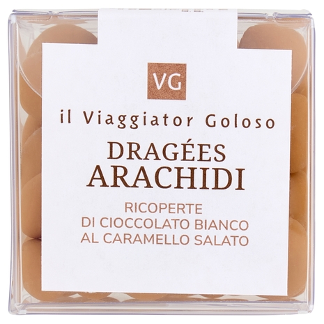 Dragées Arachidi Ricoperte di Cioccolato Bianco al Caramello Salato Il Viaggiator Goloso