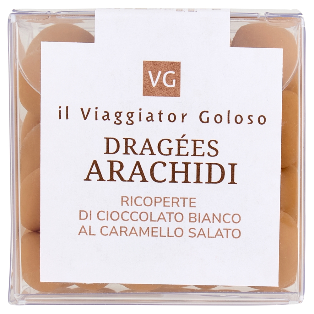 Dragées Arachidi Ricoperte di Cioccolato Bianco al Caramello Salato Il Viaggiator Goloso
