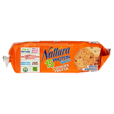 Náttúra 15 Protein Sport Cookies Frutta Uvetta Albicocca Mela 200 g