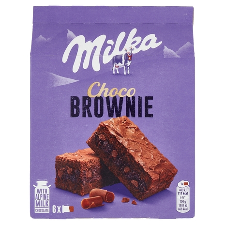 Milka Choco Brownie, merendina al cioccolato al latte - 6x25g