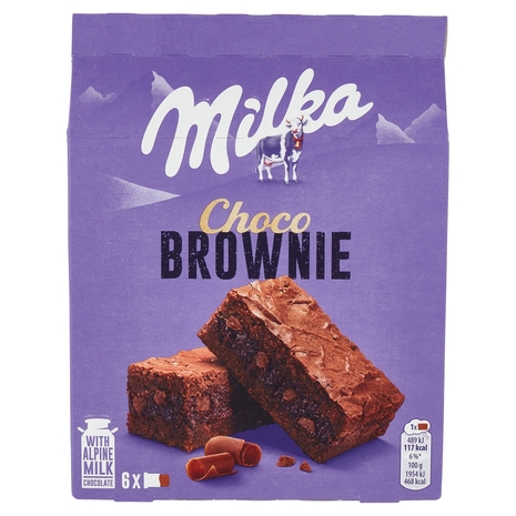 Milka Choco Brownie, merendina al cioccolato al latte - 6x25g