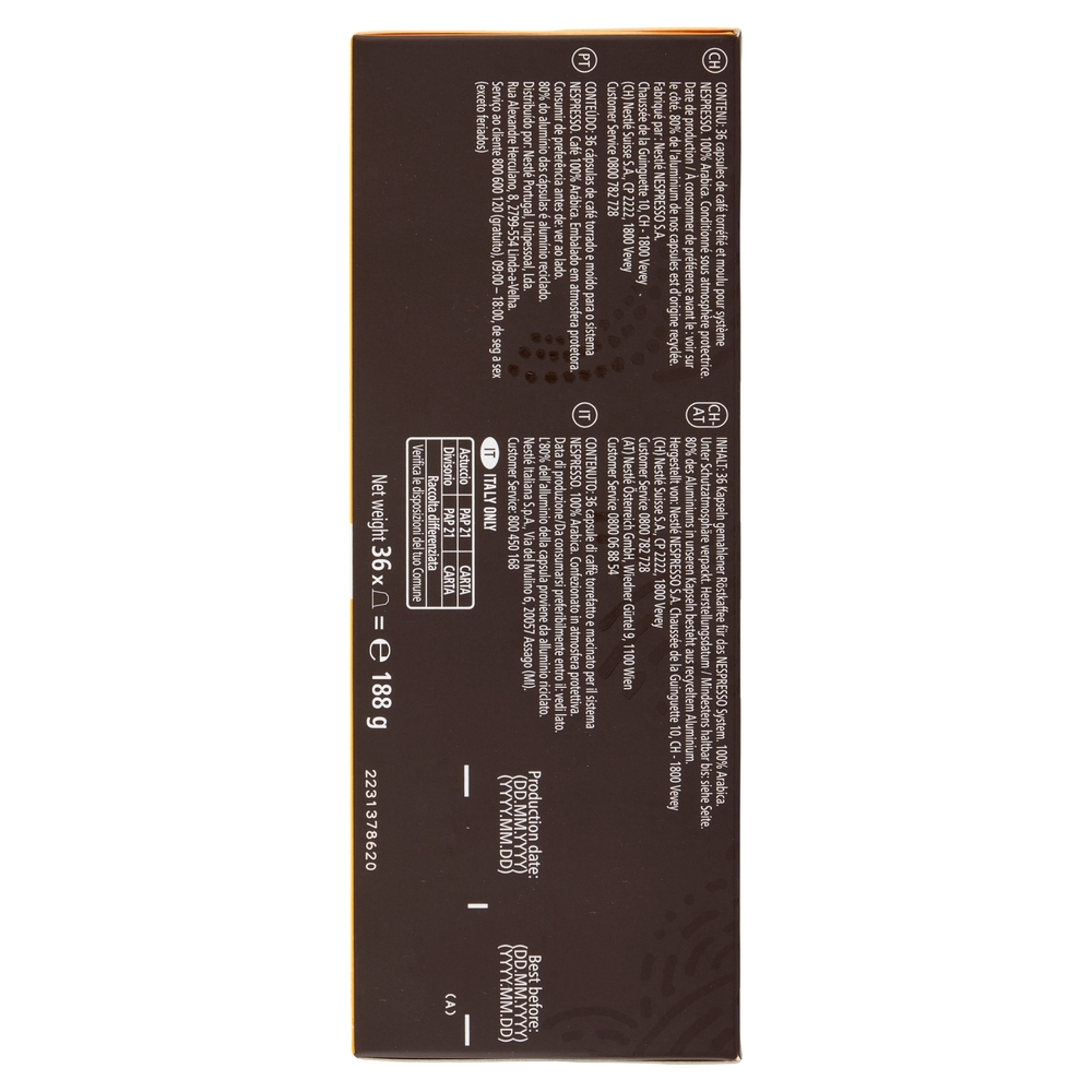 STARBUCKS Blonde Espresso Roast By Nespresso Caffè Espresso 36 capsule