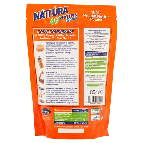 Náttúra 49 Protein Sport 100% Peanut Butter Powder 180 g