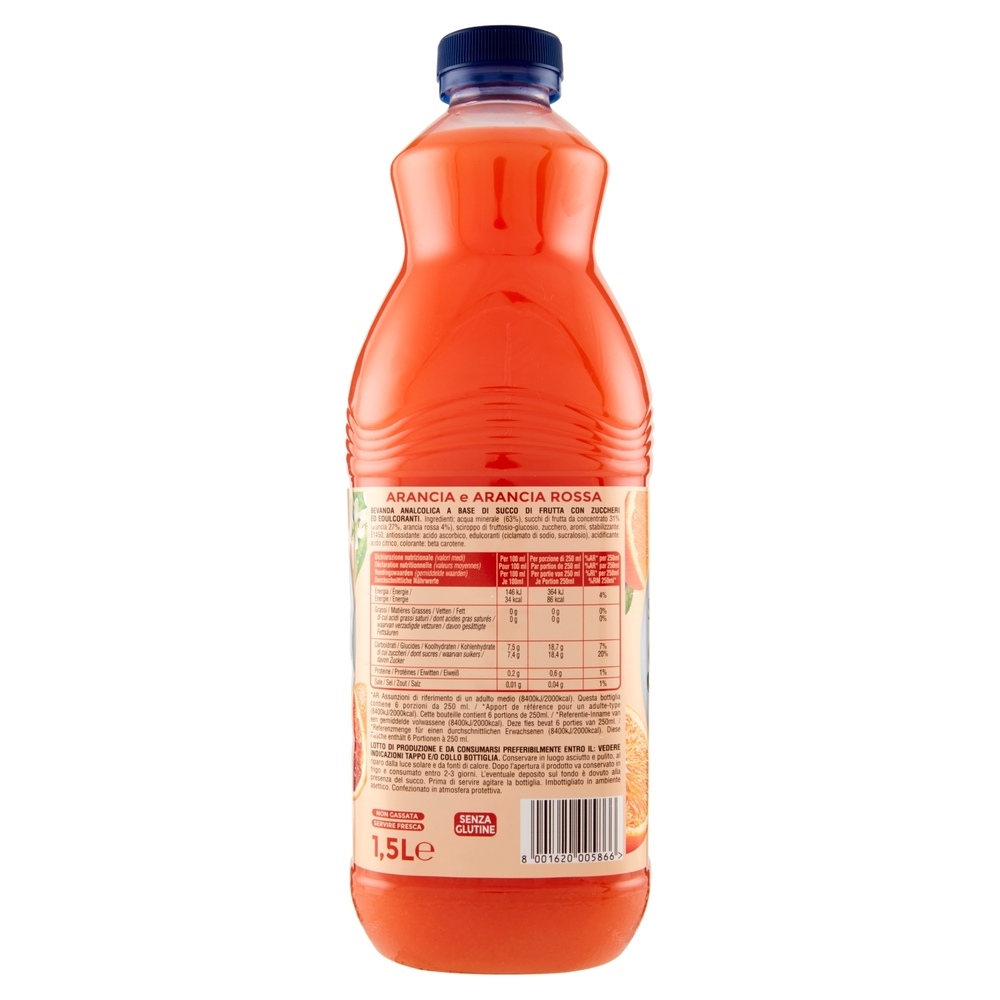 San Benedetto Succoso Arancia e Arancia Rossa 1,5L