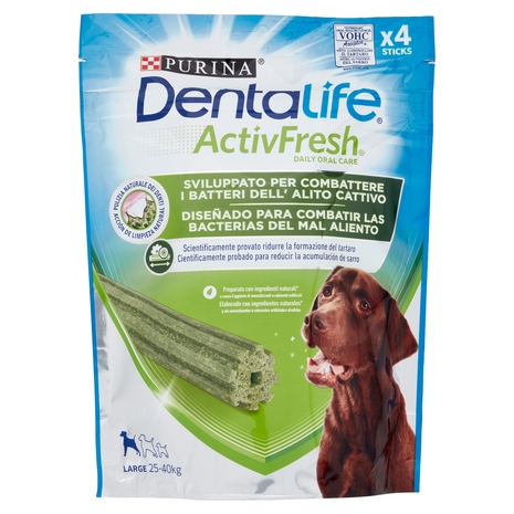 PURINA DENTALIFE ActivFresh Taglia Large busta 4 Sticks 142 g
