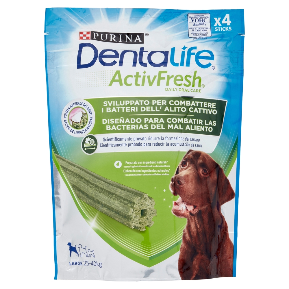 PURINA DENTALIFE ActivFresh Taglia Large busta 4 Sticks 142 g