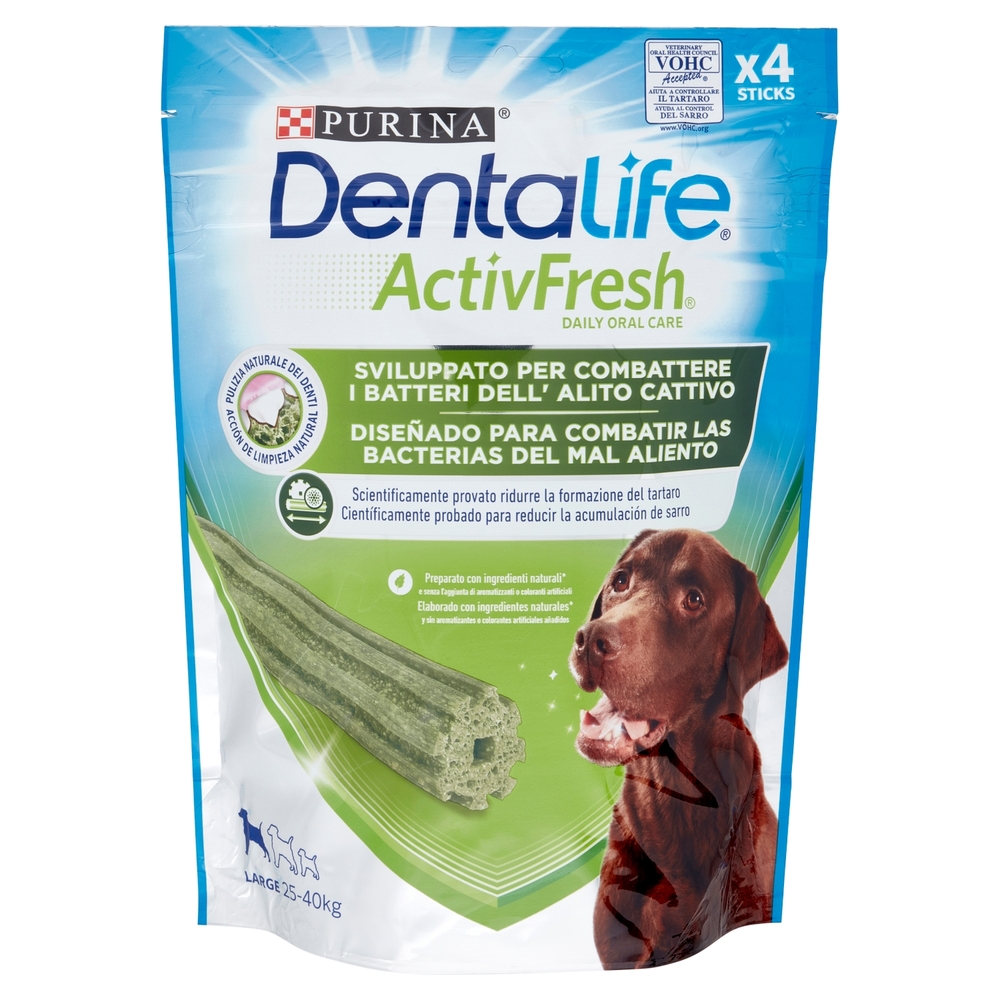 PURINA DENTALIFE ActivFresh Taglia Large busta 4 Sticks 142 g