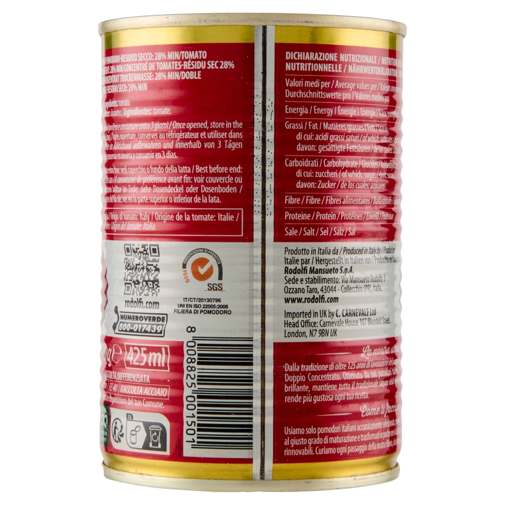 Marca Alpino Doppio Concentrato di Pomodoro 410 g