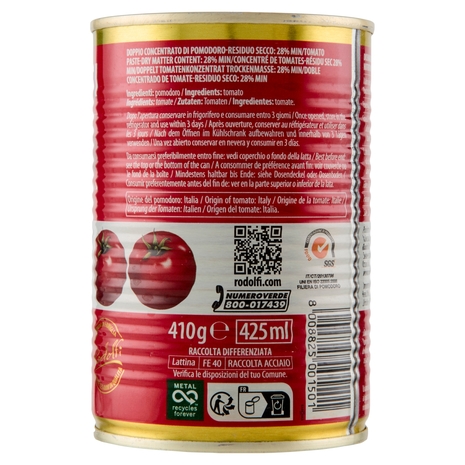 Marca Alpino Doppio Concentrato di Pomodoro 410 g