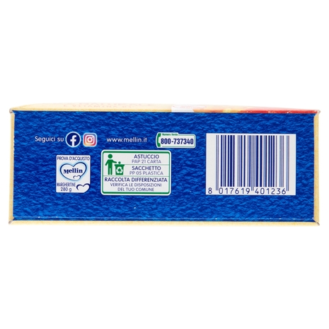 Mellin Pasta per Bimbi Margheritine Farine di Mais & Riso 280 g
