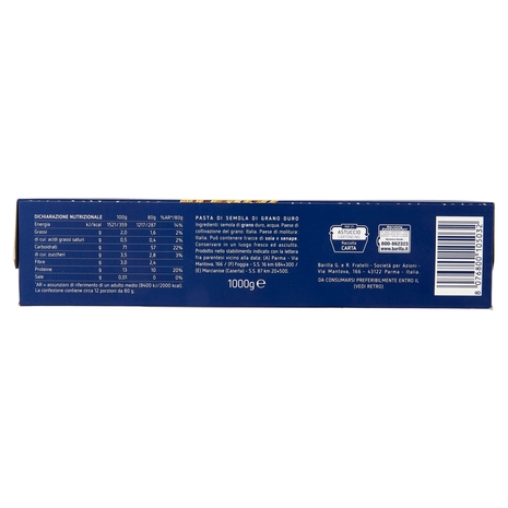 Barilla Pasta Spaghettini n.3 100% Grano Italiano 1Kg