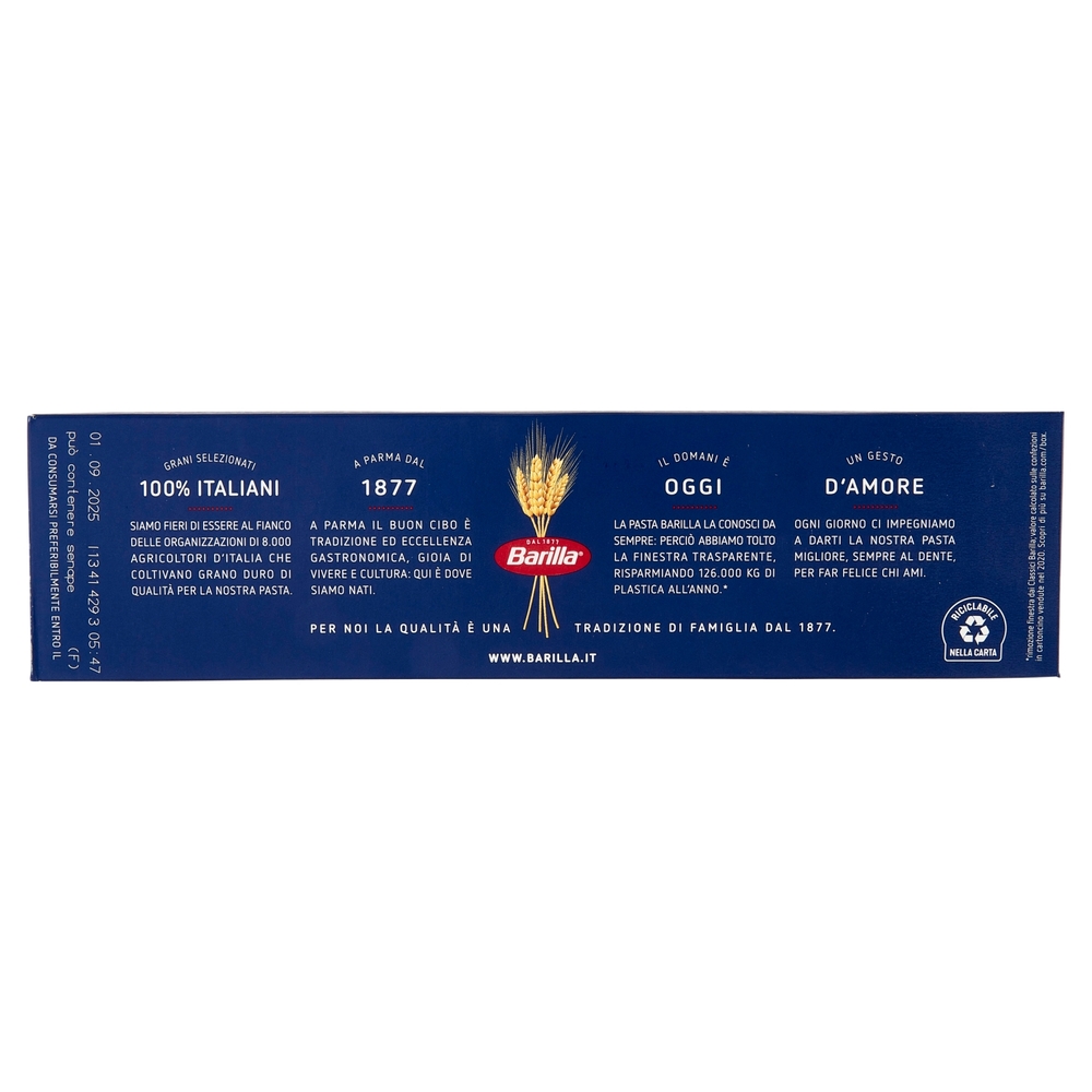 Barilla Pasta Spaghettini n.3 100% Grano Italiano 1Kg